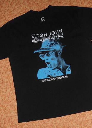 Футболка elton john/farewell yellow brick road/елтон джон/рок мерч