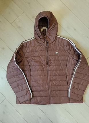 Классическая утепленная куртка adidas plus size 3xl ( оригинал )