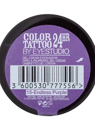 Кремовые тени maybelline color tattoo 24 hour cream gel shadow №15