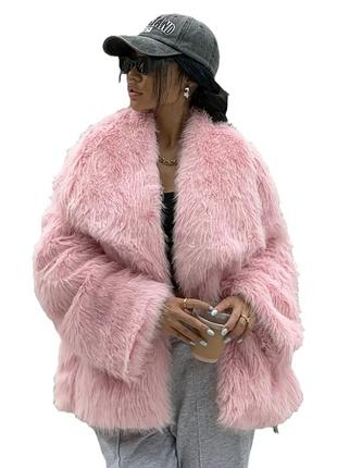 Женский полушубок из искусственного меха