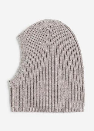 Шапка-балаклава h&m з вовни knitted wool balaclava (2-4р)