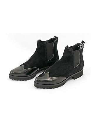 Стильні черевики - челсі geox respira з натуральної шкіри, замші р. 36; 39,5; 37,5; 38,5