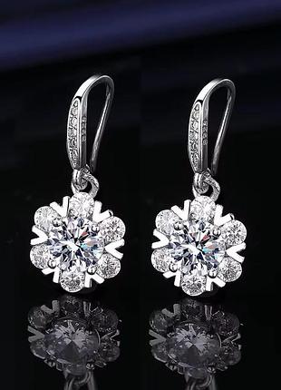 Сережки з камінням