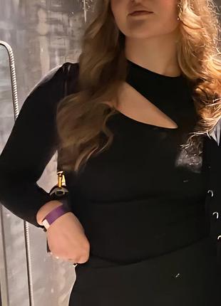 Черный топ zara