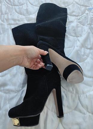 Новые искусственный замш сапожки 💋