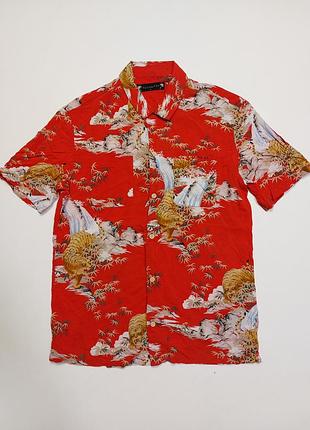 Сорочка гавайка allsaints indo short sleeve shirt