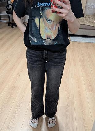 Джинсы серые прямые petite