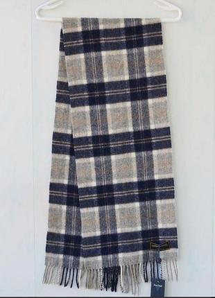 Шерстяной шарф в клетку, тартан james pringle weavers, шерсть