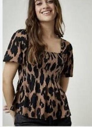 Топ блуза кофтинка жіноча леопард розмір xs або s
