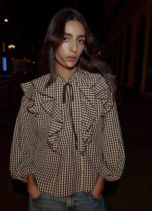 Сорочка жіноча в клітинку віші zara new