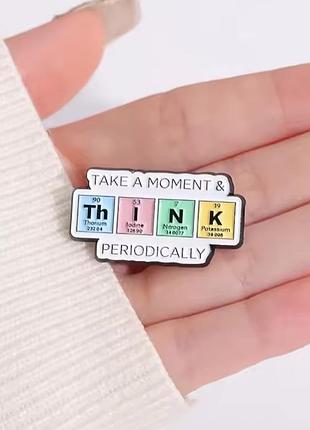 Пін “take a moment & think periodically” — розумна гра слів для креативних людей
