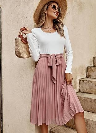 Платье женское плиссе shein