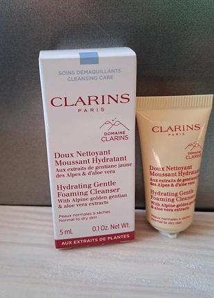 Увлажняющий пенящийся крем с альпийскими травами clarins hydrating gentle foaming cleanser with alpine herbs