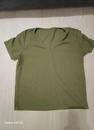 Футболка женская короткая