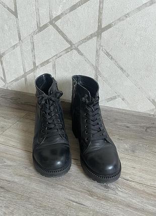 Сапоги женские кожаные