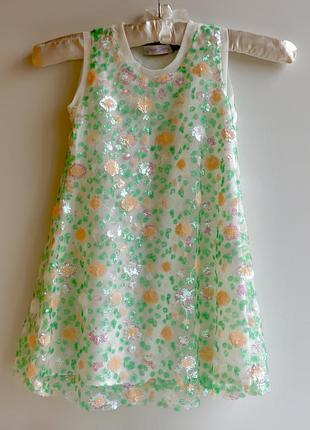 Праздничное платье frank ferry (италия) на девочку 3-4 года, новое