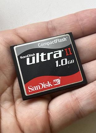 Флеш карта sandisk compact flash ultra 1gb cf проверенная