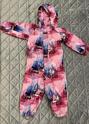Reima langnes, зимовий комбінезон з яскравим принтом, дуже теплий, мембрана reimatec