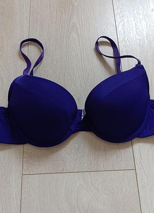 Бюстгальтер базовый синий бюст гладкий лиф fabulous 32b 70b 75a