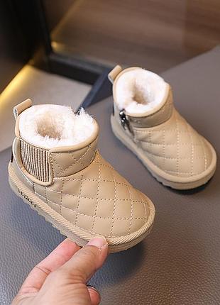 Детские зимние ботинки bx.duck бежевого цвета - комфорт и тепло для маленьких ножек