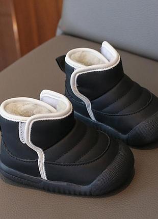 Детские зимние ботинки topstar черные с мехом - теплые и надежные сапоги для детей