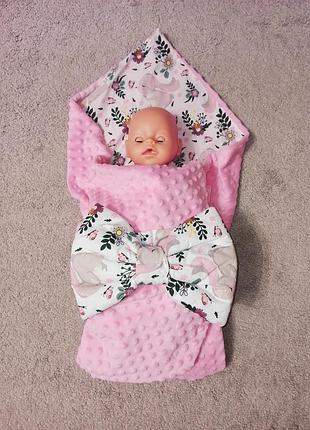 Летний конверт на выписку девочке