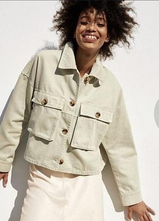 Джинсовка женская zara, цвет мята