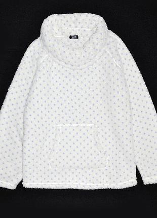 Очень теплая плюшевая пушистая кофта-кенгуру р.2xl-3xl, объемный велсофт