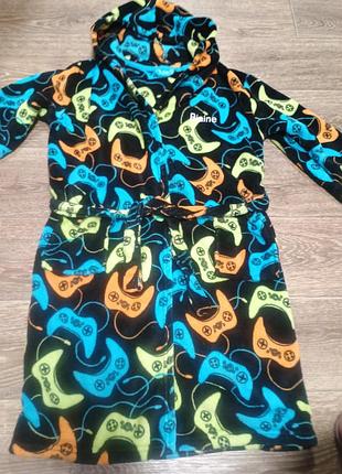 Плюшевый детский халат приятный к телу и хорошего качества  на 12-13 лет