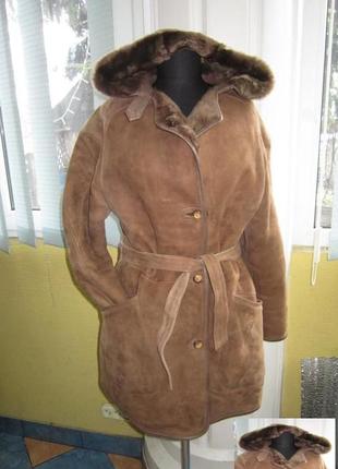 Натуральна дублянка жіноча з капюшеном. ledermann. німеччина. лот 309