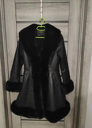 Кожаная дубленка