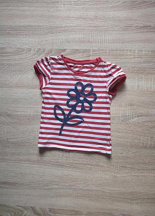 Футболка george в полоску с цветочком
