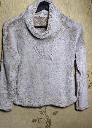 Женский свитшот теплый плюшевый см размер