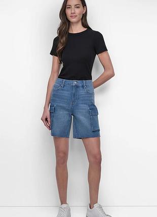 Джинсовые шорты-карго dkny