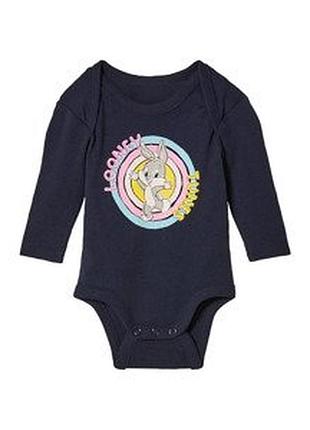 Боди для малышей хлопковый looney tunes р.74-80 (6-12 месяцев)