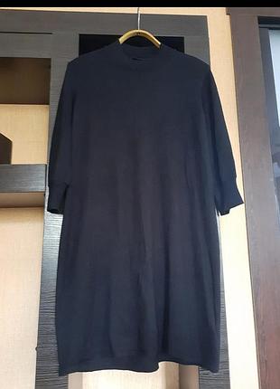 Черное трикотажное платье esmara