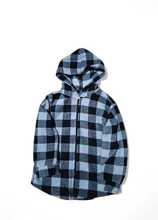 Уютная флисовая кофточка в клетку!