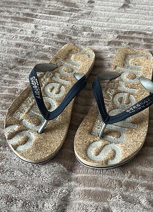 Сланці/шльопанці з м’якою підошвою розмір 37-39 superdry