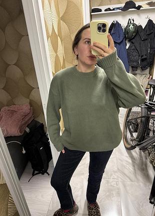 Чоловічий светр zara зелений