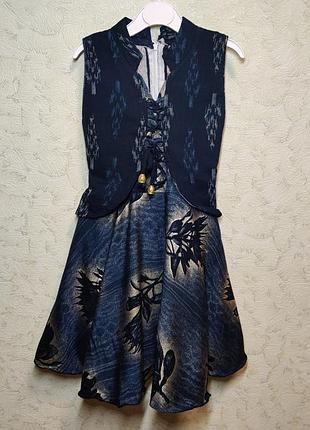 Красивое платье с пояском