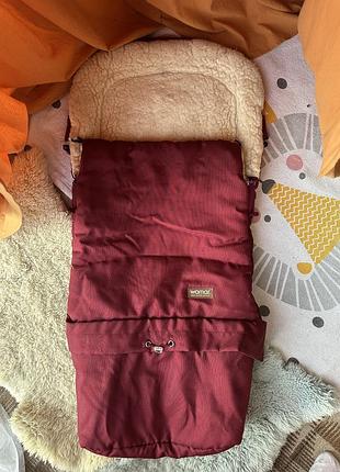 Зимовий конверт womar (zaffiro) №20 з подовженням темно-червоний бордо