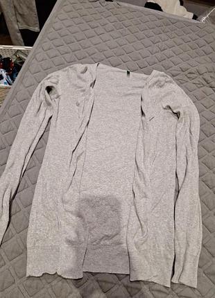 Кофта кардеган серая