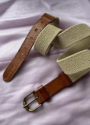 Ремінь резинка, шкіра+ текстиль