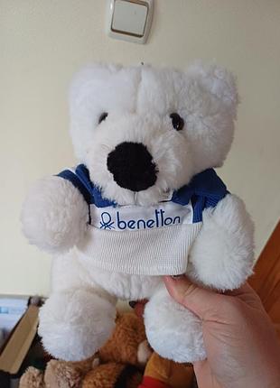Плюшевий ведмедик полярний мішка ведмідь медведь  benetton 1985 року