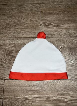 Карнавальна шапка сніговик на хлопчика 3-6років