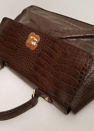 Розкішна статусна сумка#портфель edina ronay англія красивий шоколадний колір5 фото