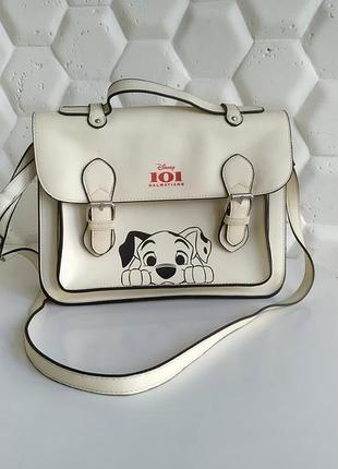 Сумка портфель через плечо 101 далматинец disney 101 dalmatians