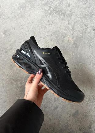 Кросівки чоловічі утеплені asics gel-kayano 27 gore-tex termo black термо