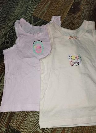 Майки primark на 1.5-2 года 2