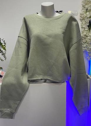 Вкорочений світло-зелений світшот вільного крою leger